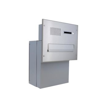 F-046 stainless steel through wall letterbox with bells,...