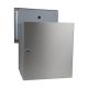 F-042 XXL stainless steel camera wall feed-through letterbox system & system center