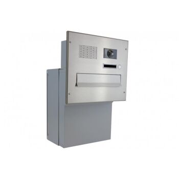 Edelstahl Kamera Durchwurf Briefkasten - T: 18-27 cm - F-046