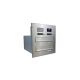 2er Edelstahl Kamera Durchwurf Briefkastenanlage - T: 39-62 cm- B-042