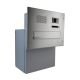 F-042 XXL stainless steel through wall letterbox with bell, intercom & camera