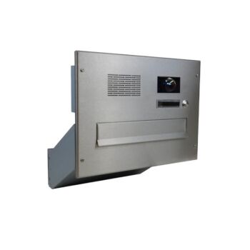Edelstahl Kamera Durchwurf Briefkasten - T: 23-38 cm - D-041