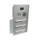 D-041 3-panel stainless steel camera wall-mounted mailbox system
