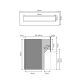 F-042 XXL Cassetta postale da parete in RAL 7016 con 2 campanelli e 2 targhette