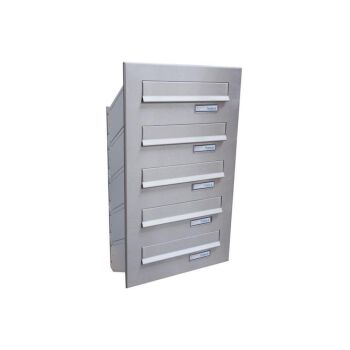 D-041 5er Cassetta delle lettere di design in acciaio inox V2A
