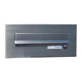 CD-2 stainless steel letterbox front panel with bell...